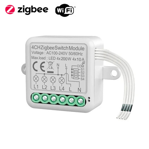 ماژول رله هوشمند 4 کانال بی سیم مورگر Moorger 4Ch Relay Module