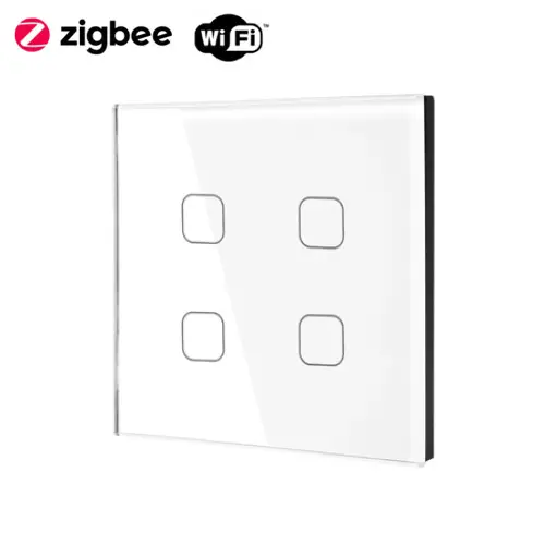 کلید هوشمند 4 پل سری کریستال Moorger Crystal 4Gang Switch
