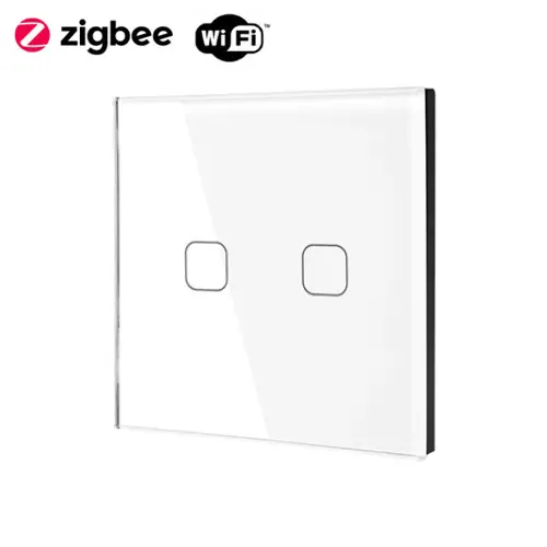 کلید هوشمند 2 پل سری کریستال Moorger Crystal 2Gang Switch