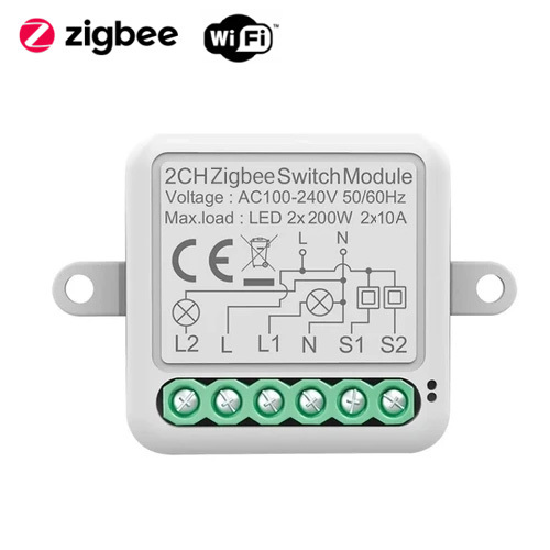 ماژول رله هوشمند 2 کانال بی سیم مورگر Moorger 2Ch Relay Module